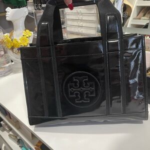 Tory Burch Gold and Black Logo Accent